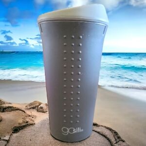 1 GoSili 16oz Silicone Tumbler Eco-Friendly Reusable Silicone Cup Hot Cold Gray